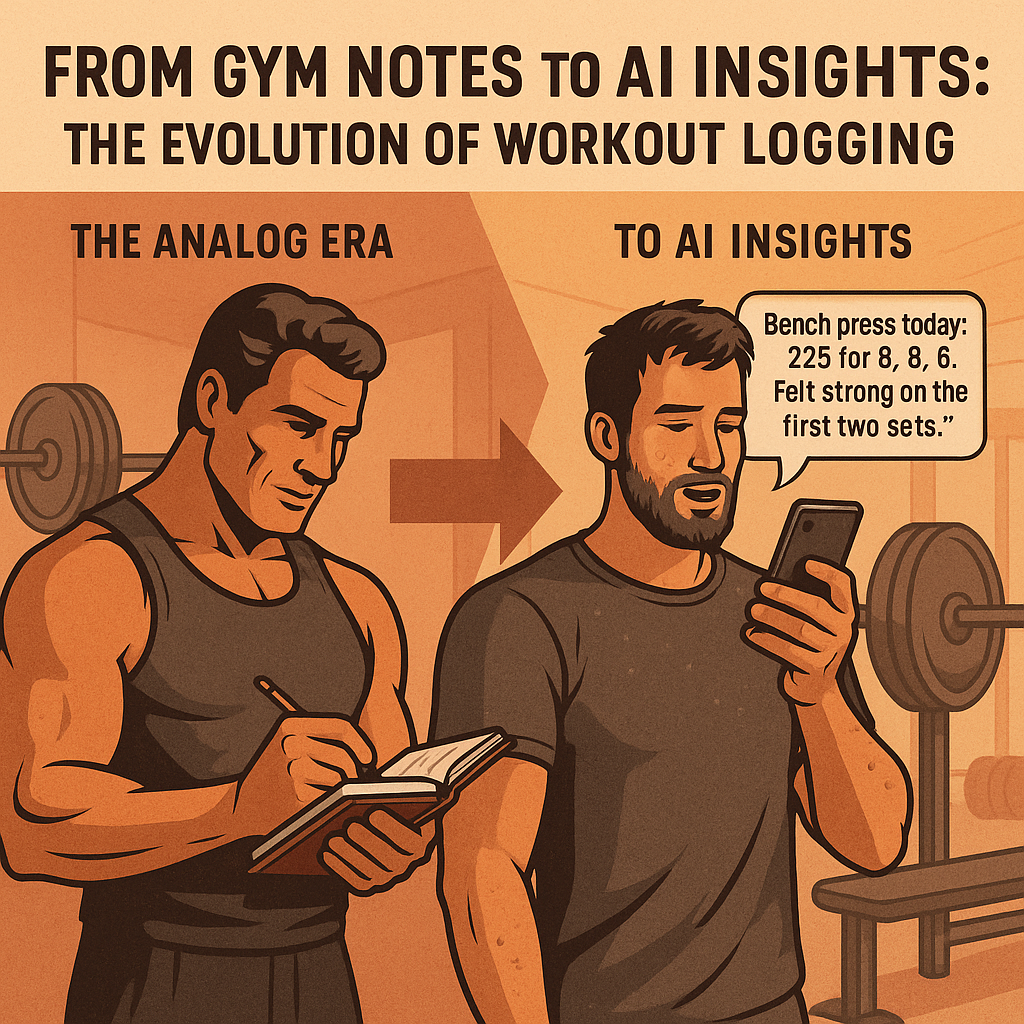 Workout Tracking Evolution: From Pen & Paper to AI-Powered Insights
